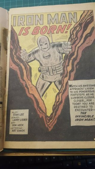 Tales of Suspense 39,  1st appearance of IRON MAN,  (Mar 1963,  Marvel) 6