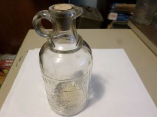 White House Vinegar 1909 Glass Cork Beak Picther Jug Jar Container 1 Pint