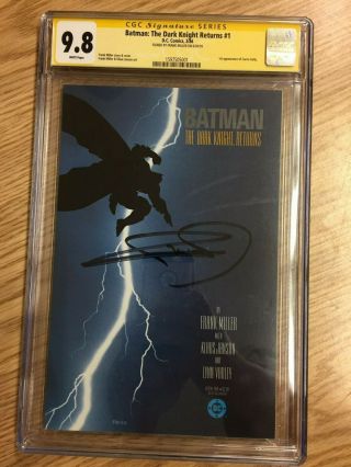 Batman Dark Knight Returns 1 Cgc 9.  8 Signature Series Ss Frank Miller 1st Print