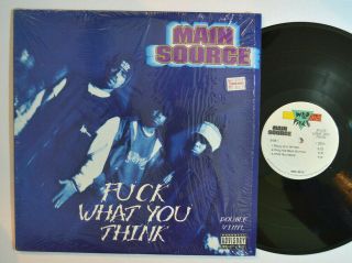Rap Lp - Main Source - Fuck What You Think In Shrink 2xlp 1998 Wild Pitch M -