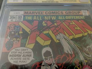 X - Men 109 - CGC 9.  8 NM/M - WHITE Pages - Chris Claremont Signed Autograph 3