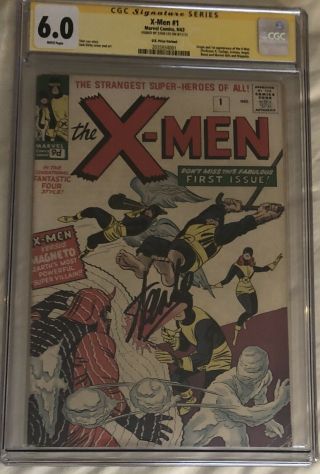 X - Men 1 9/63 Cgc 6.  0 Stan Lee Signature Series (ss) U.  K.  Price Variant