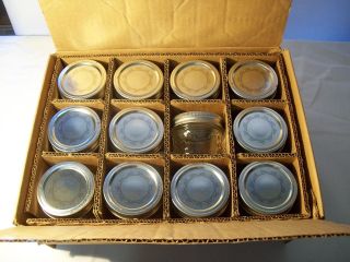 Ball 4 Oz.  Quilted Jelly Jars W/ Seals & Lids 1 Case 12 Jars Local Pick - Up