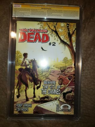 The Walking Dead 1 (Oct.  2003) CGC SS 9.  6 SIGNED BY KIRKMAN AND MOORE 3