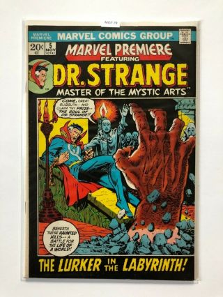 Marvel Premiere Featuring Dr.  Strange 5 Marvel Comic Book Vf Mo7 - 79