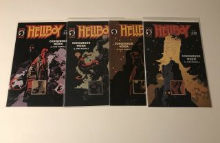 Hellboy The Conqueror Worm 1 - 4 Complete (2001,  Dark Horse) Nm