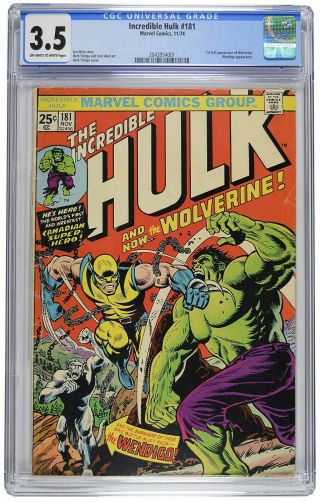 The Incredible Hulk 181 (nov 1974,  Marvel) Cgc 3.  5.