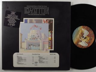 Led Zeppelin The Song Remains The Same Swan Song 2xlp Vg,  /nm Gatefold Promo