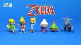 Set Of 6 The Legend Of Zelda Phantom Hourglass Mini Figure 1 "