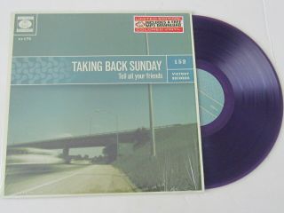 Taking Back Sunday Tell All Your Friends Lp Purple Vinyl Thrice Punk Unplayed