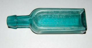 Gargling Oil,  Lockport,  Ny / 1880s / Teal Green /