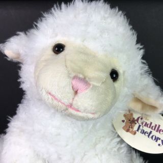The Cuddle Factory Plush Soft White Lamb Sheep Biggies Stuffed Lamb 3
