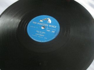 ELVIS PRESLEY 78 RPM HOUND DOG / DON ' T BE CRUEL 1956 UK HMV POP.  249 7