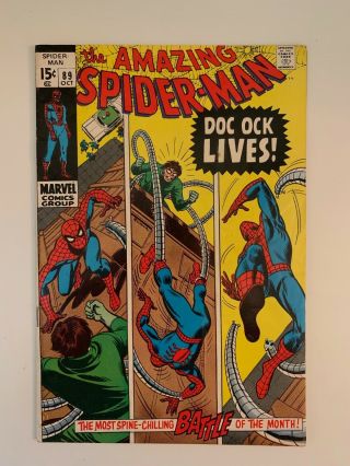 Spider - Man 89,  8.  5 Very Fine,  Doc Ock Lives,  Stan Lee/romita