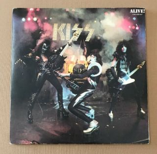 Kiss Alive Orig.  1975 Vinyl 2 Lp With Orig.  Booklet Ace Frehley