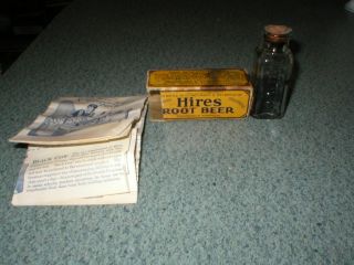 Vintage Hires Root Beer Extract Sample W/box & Instructions