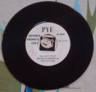 Brian Diamond & The Cutters 45 Big Bad Wolf 1965 Uk Beat Pye Promo Vg,