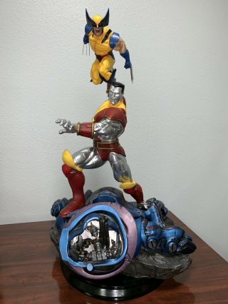 Custom Fastball Special Wolverine & Colossus 1/4 Scale Statue Fan Art X - Men