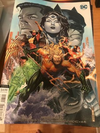 Justice League 1 - 25 Complete Run Scott Snyder All Variant Covers/No Justice 7