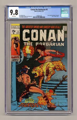 Conan The Barbarian (marvel) 5 1971 Cgc 9.  8 1998601025