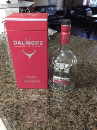 One Empty 750 Ml The Dalmore Highland Single Malt Scotch Whisky Bottle With Cap