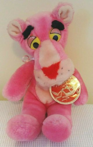 Vtg 1980 Pink Panther Plush Nwt Stuffed Animal United Artist Corp Mighty Star