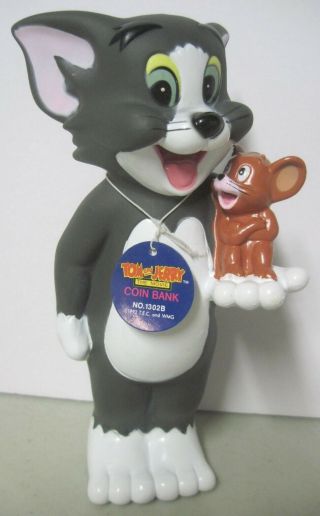 Tom & Jerry The Movie Coin Bank 1992 With Tag