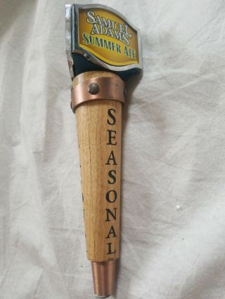 Sam Adams Seasonal Tap Handle Summer Ale Beer Keg Party Bar Cave Wooden Boston