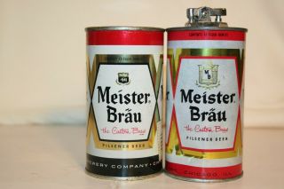 Meister Brau Beer 12 Oz Flat Tops - Peter Hand Brewery Company,  Chicago,  Il