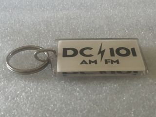 Vintage DC101 Washington ' s Rock Radio Station Key Ring - H Stern,  The Greaseman 2