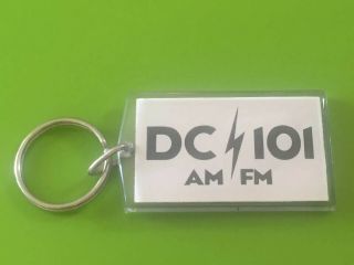 Vintage DC101 Washington ' s Rock Radio Station Key Ring - H Stern,  The Greaseman 4