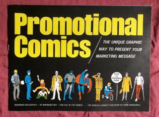 Extremely Rare Dc Comics 1971 Promotional Brochure: Batman,  Superman,  More