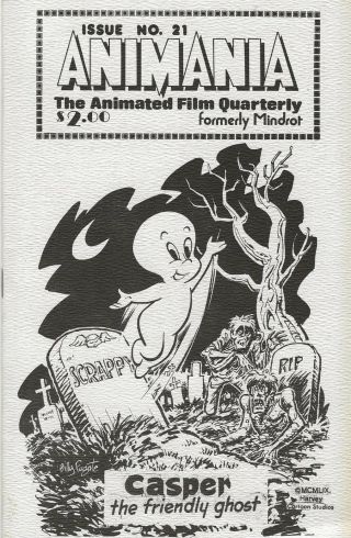 Animania: Animated Film Quarterly 21 June 1981 Casper Friendly Ghost Amer Pop