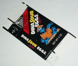 1987 Willy Wonka Dinosour Eggs Candy Box