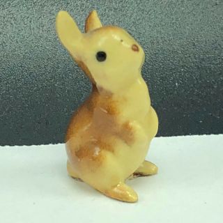 Bunny Rabbit Figurine Vintage Hagen Renaker Miniature Porcelain Sculpture Art Us