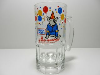Spuds Mackenzie Bud Light 1 Quart Beer Mug Vintage 1987 Anheuser Busch