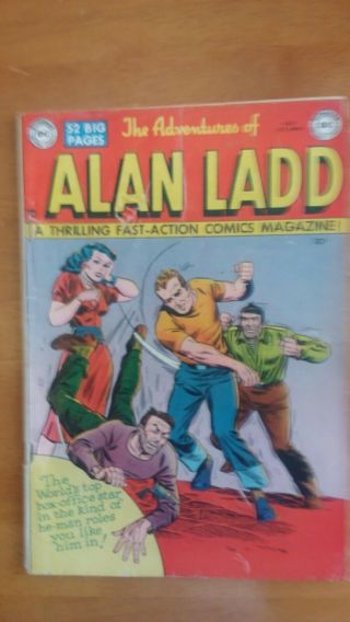 1950 Alan Ladd 7.  Very Good Book Says $50.  Pictures.  Tight Staples