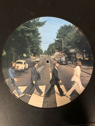 The Beatles Abbey Road Double Sided Picture Disc Vinyl Rare