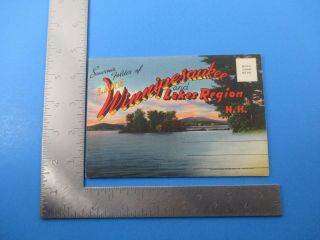 Souvenir Postcard Folder Lake Winnipesaukee Lakes Region Hampshire S3571