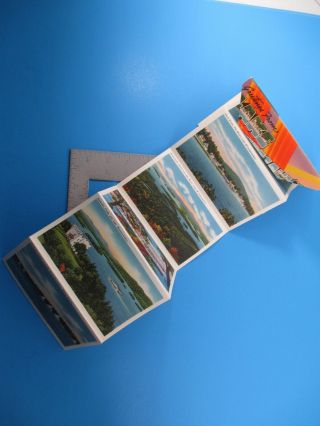 Souvenir Postcard Folder Lake Winnipesaukee Lakes region Hampshire S3571 2