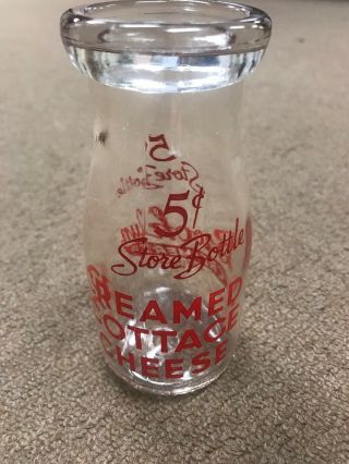 Vintage Half Pint Milk Bottle Brooklyn Creamery Co.  Green Lake,  Wisconsin 1947 2