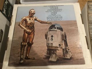 Star Wars Vintage 1977 The Story Of Star Wars Vinyl Lp Complete Nm