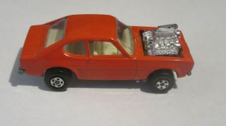 Matchbox Lesney Superfast Rolamatics No 67 Red Orange Ford Capri Hot Rocker 1973