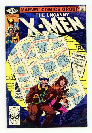 Uncanny X - Men (1st Series) 141 1981 Gd,  2.  5
