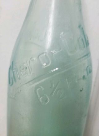 Vintage 6.  5 Oz.  Chero Cola Soda Bottle Spartanburg S.  C.  Strong Embossing 2