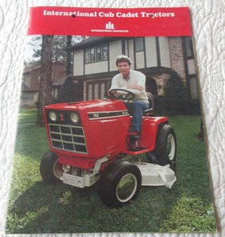 Vintage International Cub Cadet Advertising Brochure 982 782 682 1282