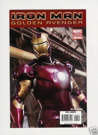 Iron Man Golden Avenger 1 Book Market Variant