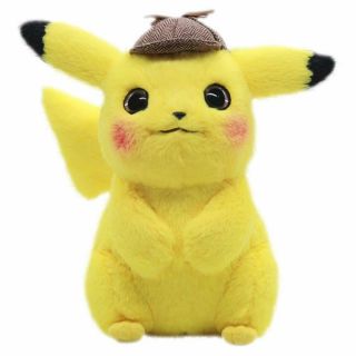 28cm Pokemon Pikachu Detective Soft Doll Animal Stuffed Plus Doll Toy From Japan
