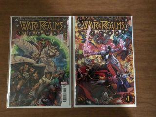 War Of The Realms 1 2 3 4 5 6 Omega Journey Into Mystery Spider - Man Scrolls Thor