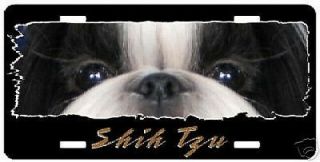 Shih Tzu 3 " The Eyes Have It " License Plate